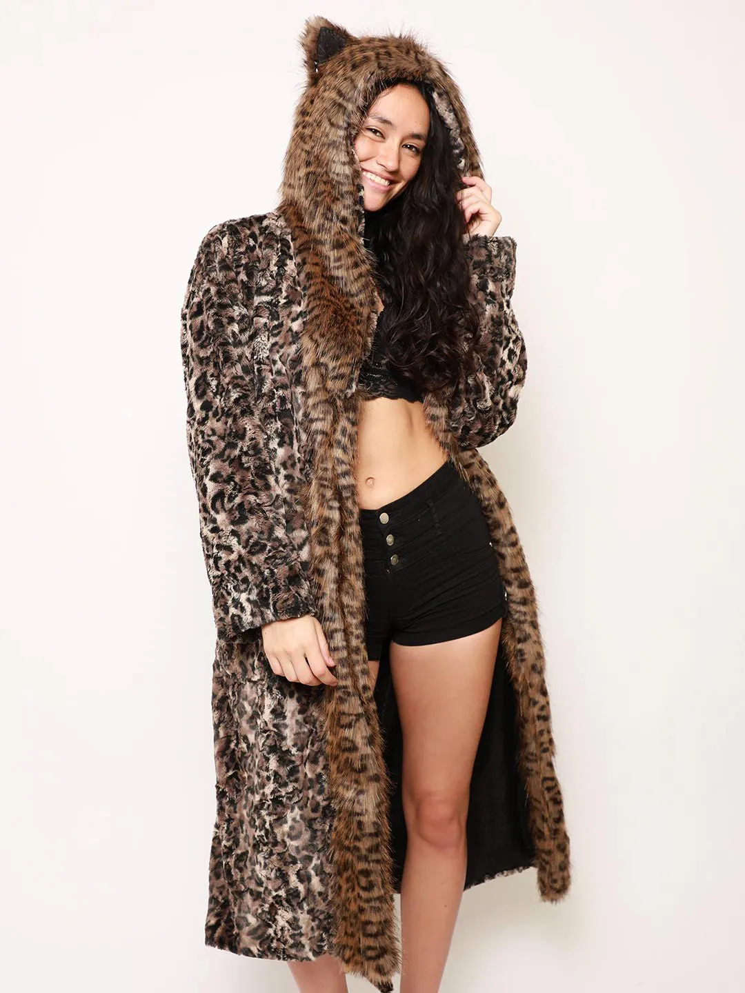 Savannah Cat Classic Faux Fur Style Robe | Women's