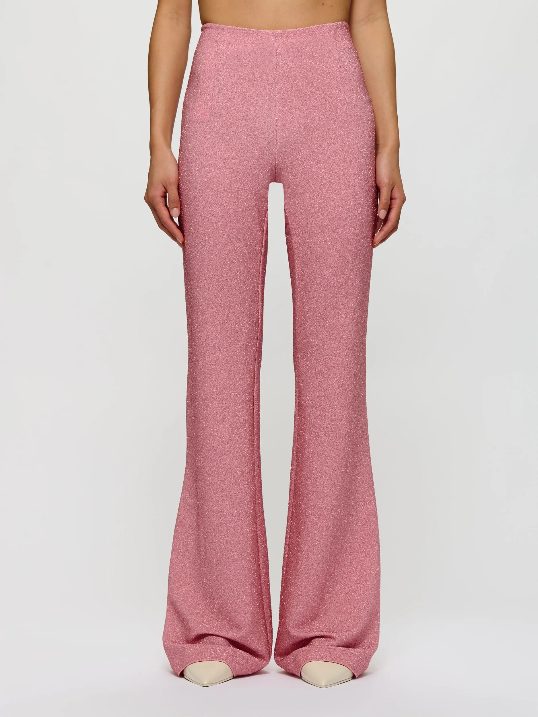 Shimmer Slim Flared Leg  Trousers