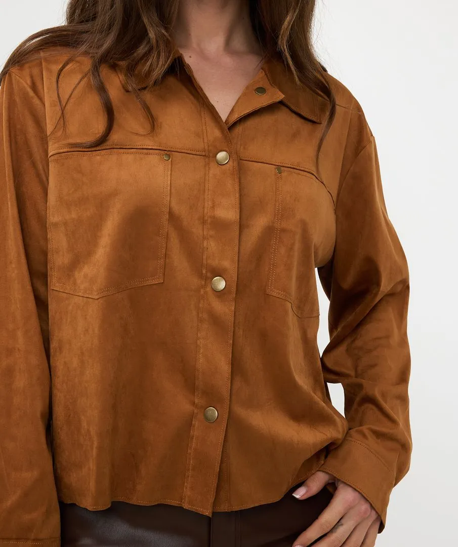 Shirt Suedine - Camel