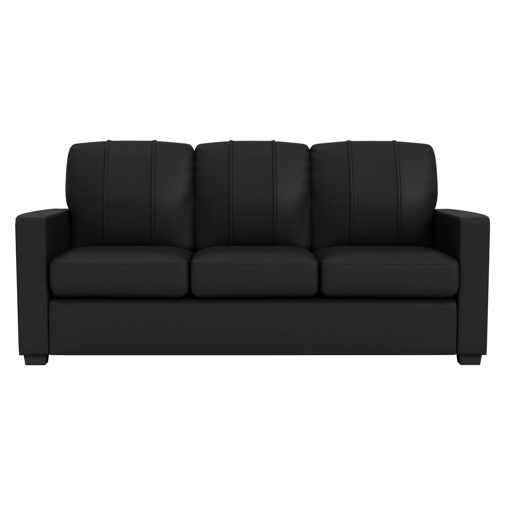 Silver Sofa with Georgia Tech Yellow Jackets Buzz Logo