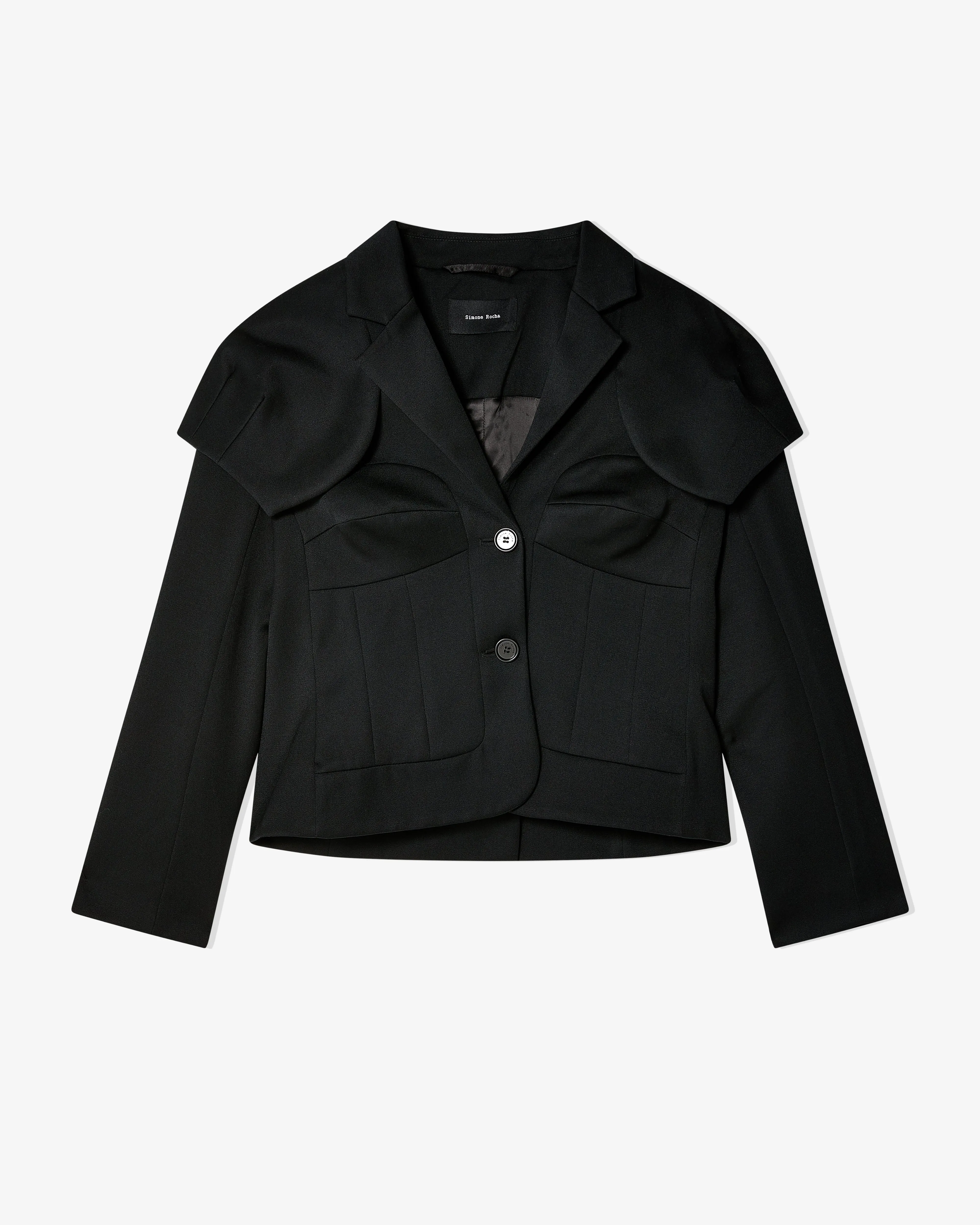 Simone Rocha - Women's Fitted Bust Detail Jacket - (Black)