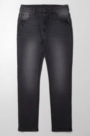 Skinny Denim Jeans Dark Grey