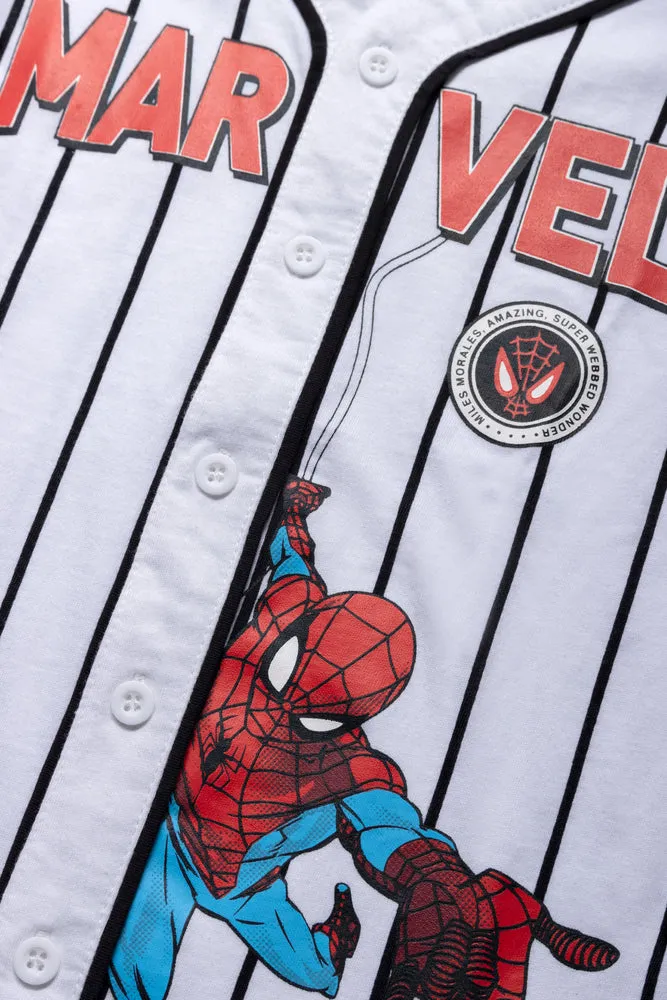 Spider-Man Baseball T-Shirt White