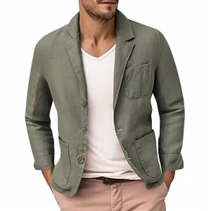 Spring/summer Linen Jacket Men