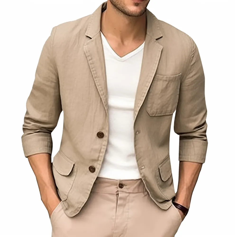 Spring/summer Linen Jacket Men