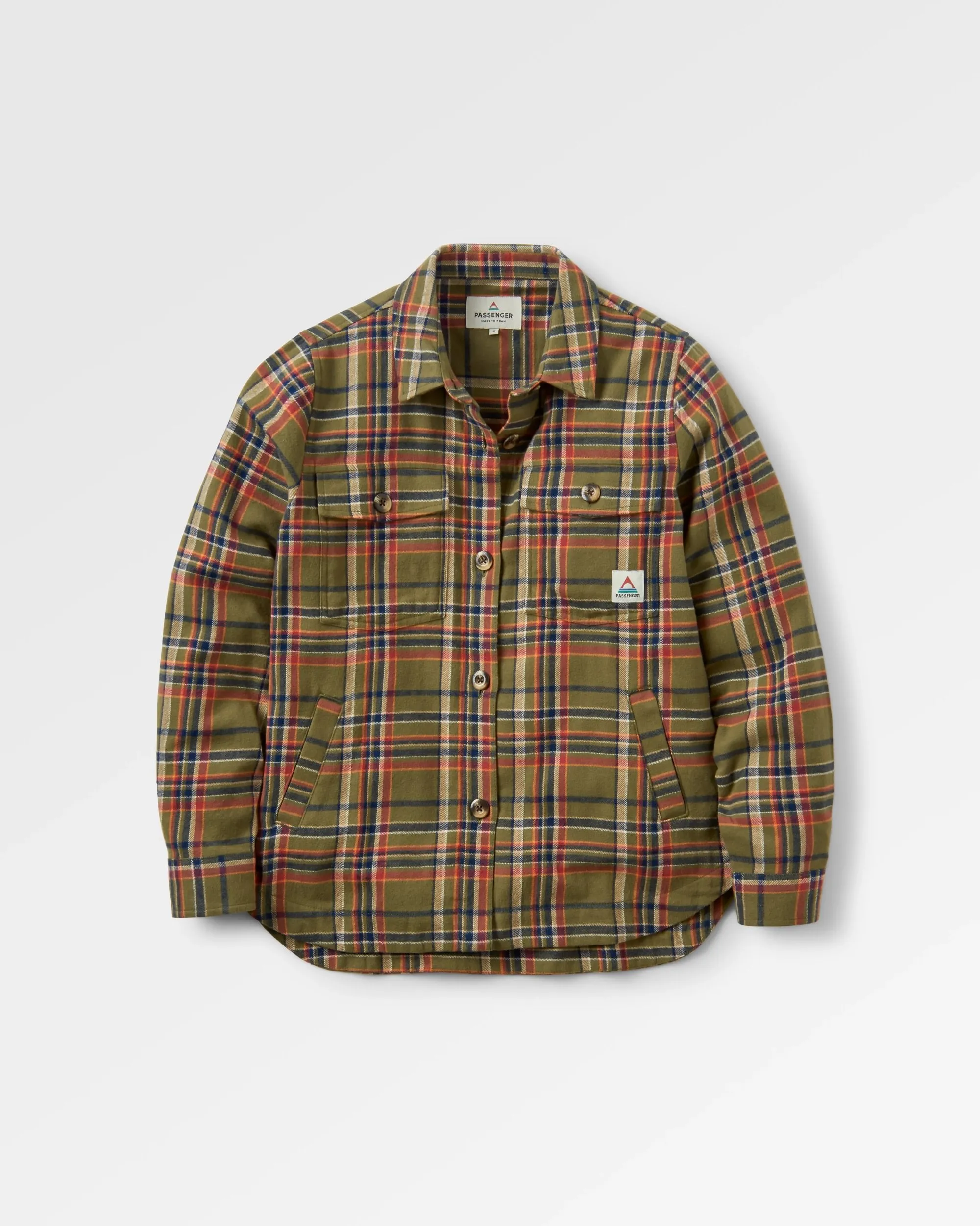 Stella Organic Cotton LS Shirt - Khaki Check