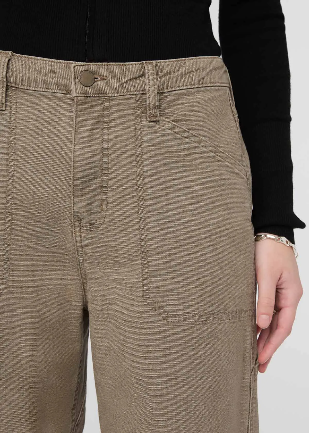 Stretch Canvas Utility Pant - Teak