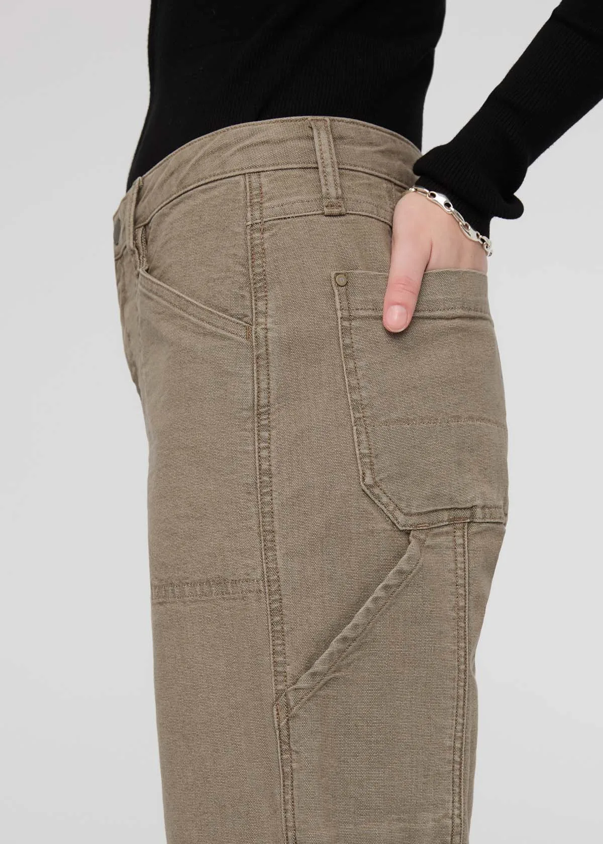 Stretch Canvas Utility Pant - Teak