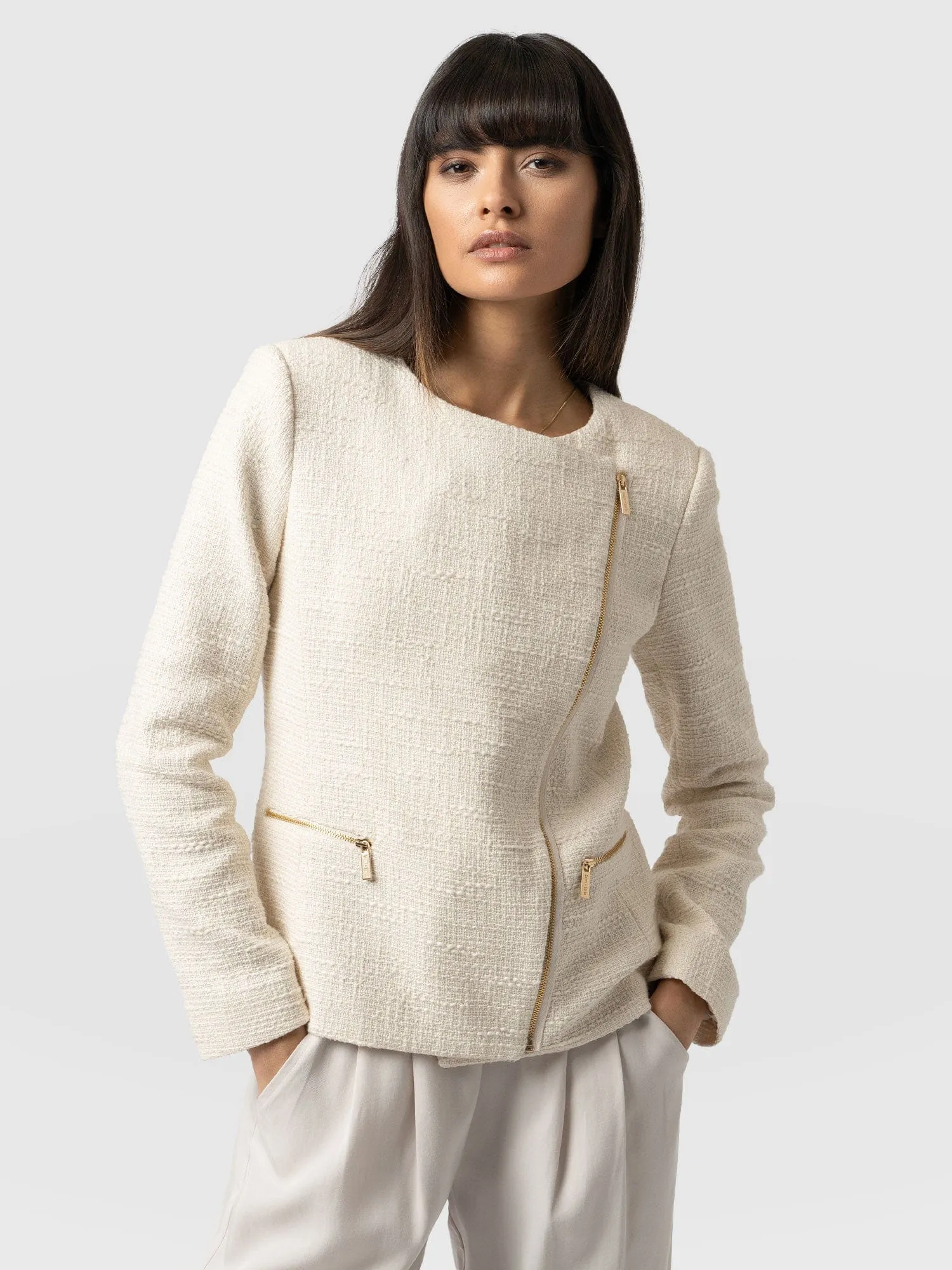 Sutton Jacket - Cream Bouclé