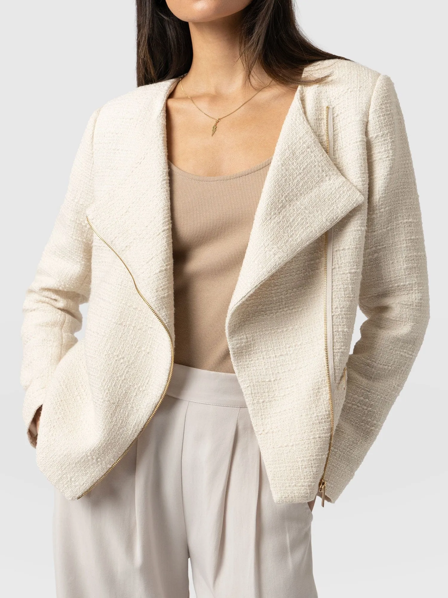 Sutton Jacket - Cream Bouclé