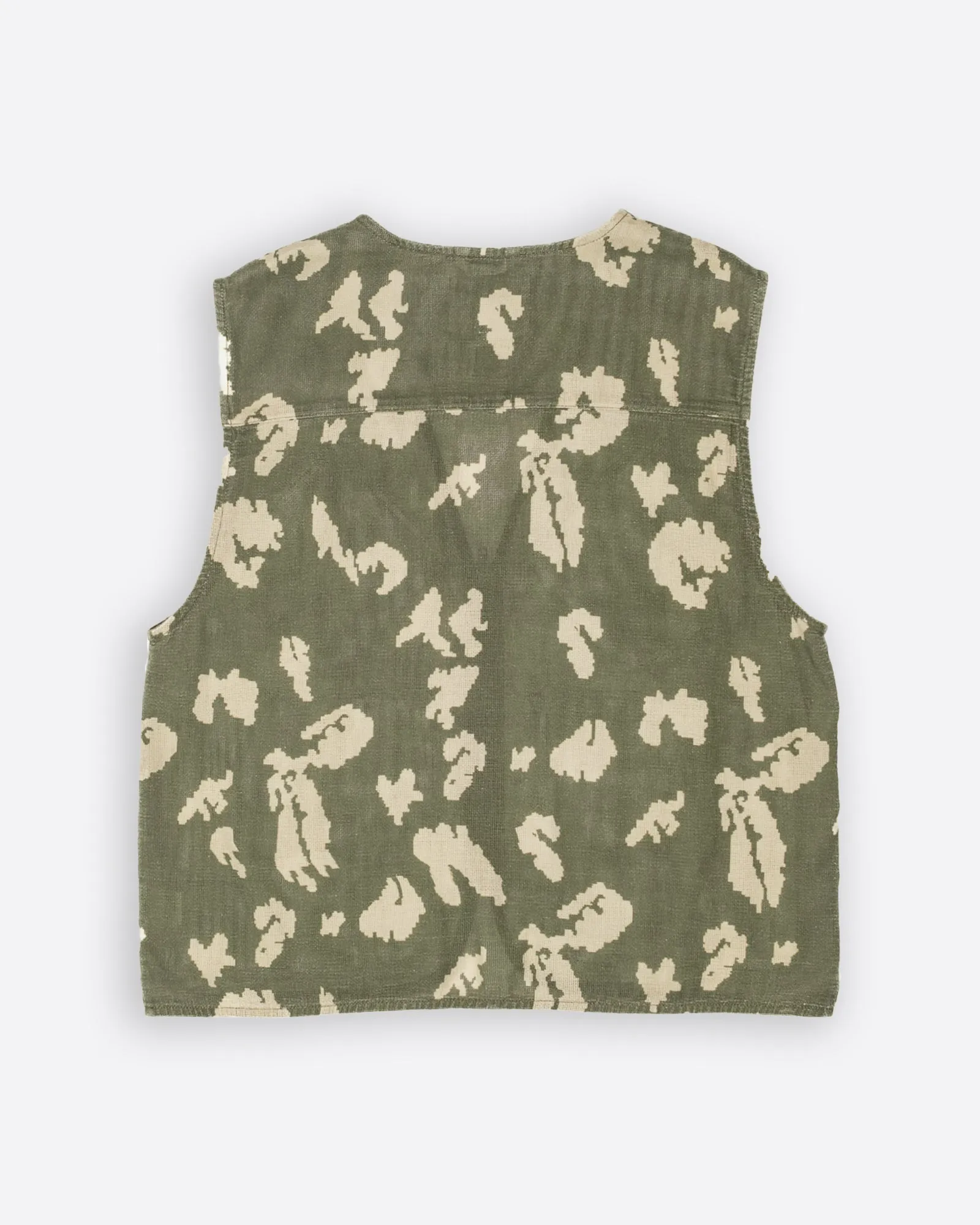 Tropical Vest Cloud Camo Mesh Light Green/Off White