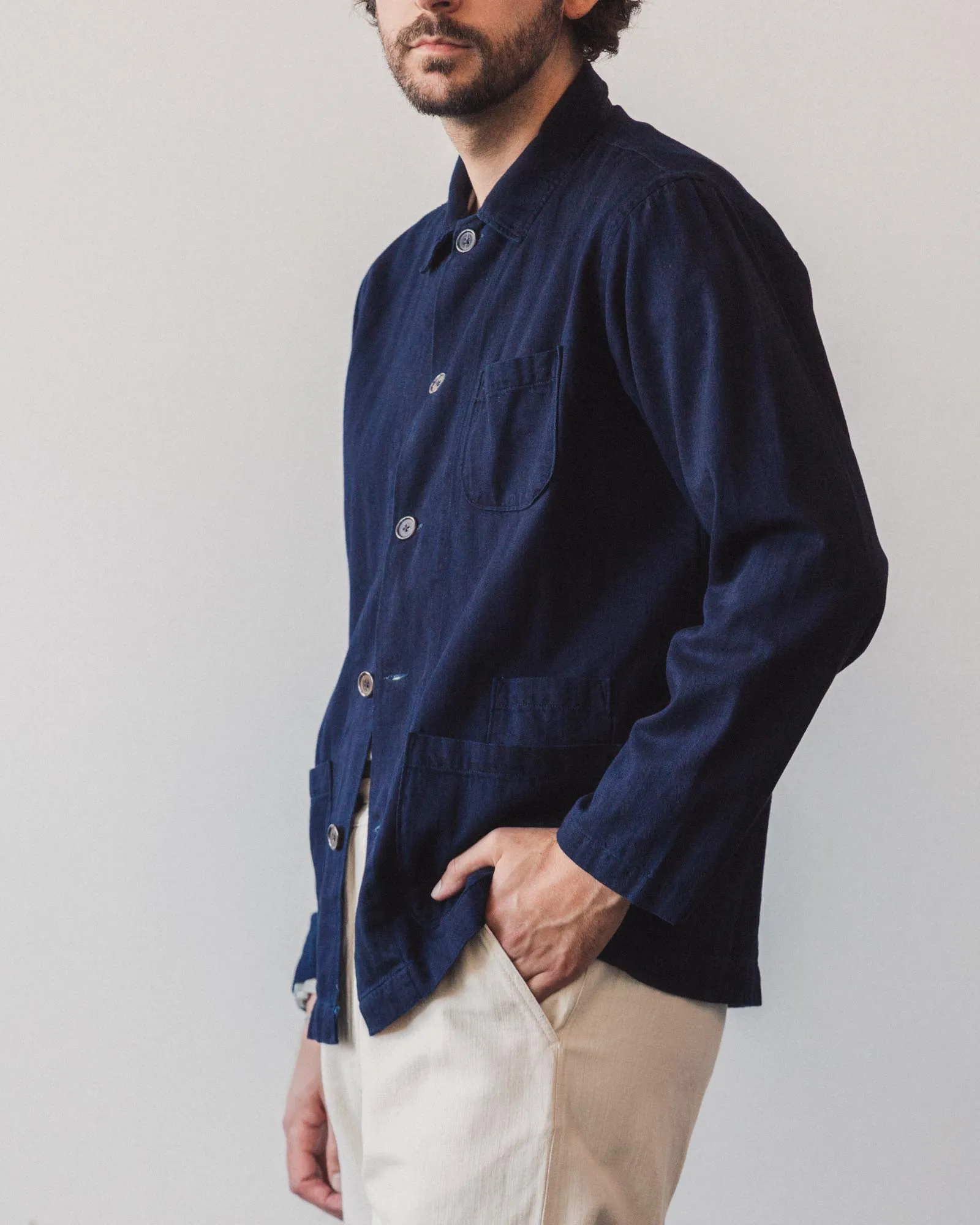 Universal Works Bakers Overshirt, Indigo