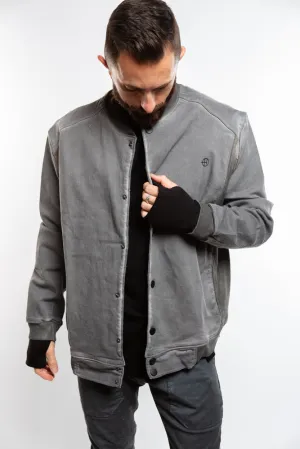 Varsity Bomber - Grey