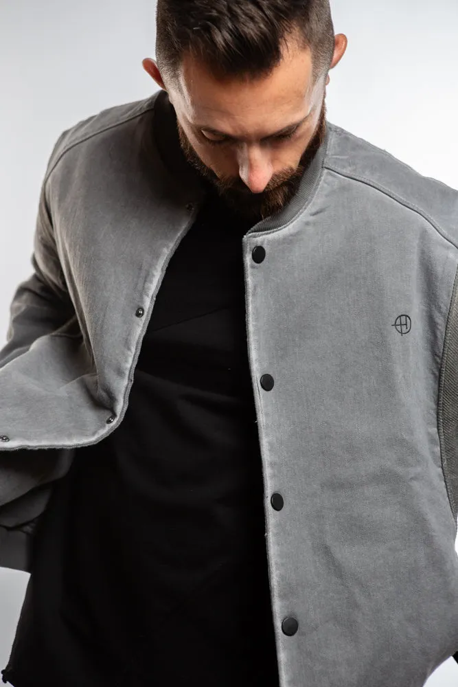 Varsity Bomber - Grey