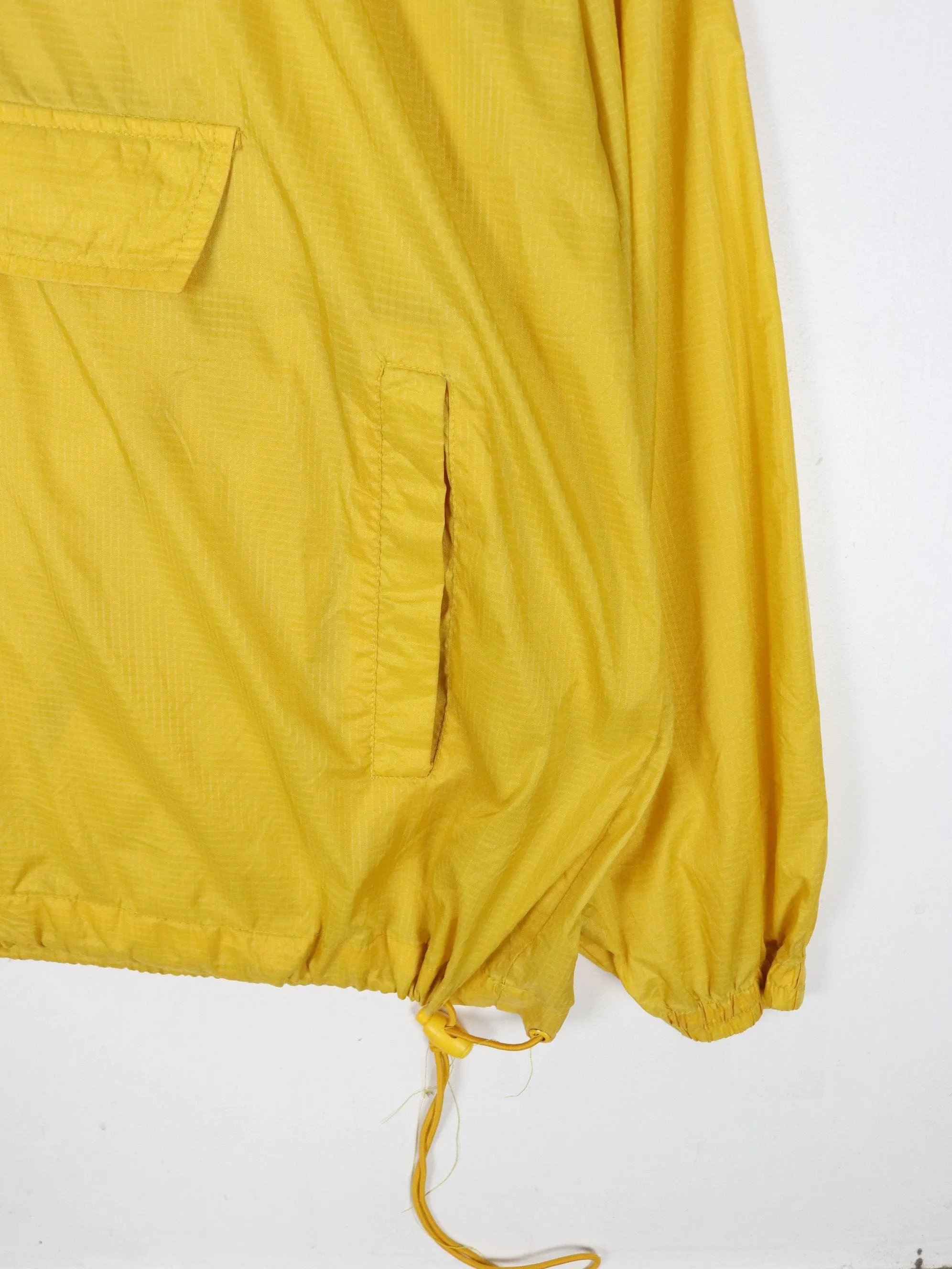 Vintage Reebok Windbreaker Mens Medium Yellow Anorak