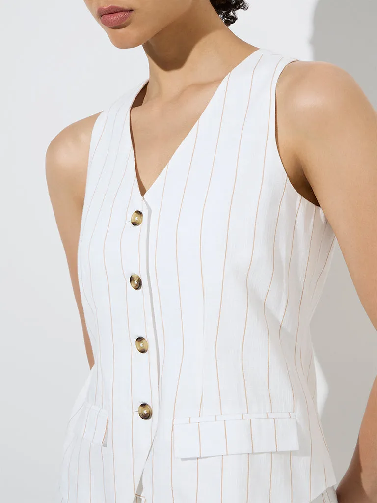 Wardrobe Off-White Striped Waistcoat