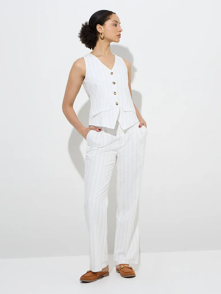 Wardrobe Off-White Striped Waistcoat