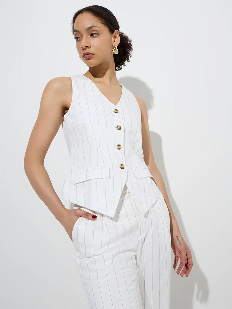 Wardrobe Off-White Striped Waistcoat