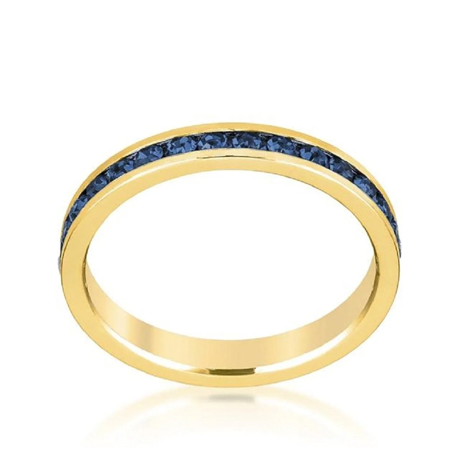 WildKlass Stylish Stackables Montana Blue Gold Ring