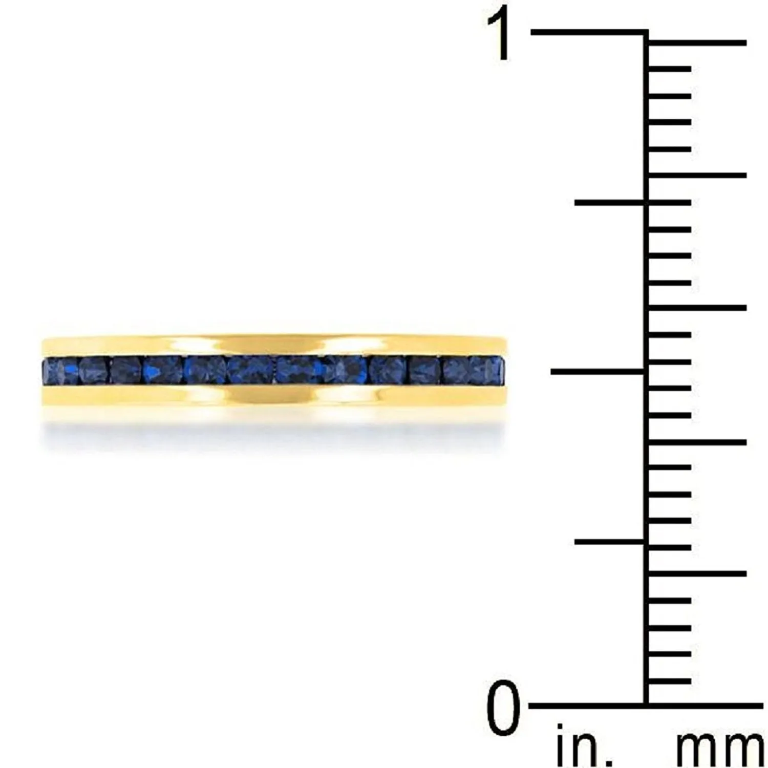 WildKlass Stylish Stackables Montana Blue Gold Ring