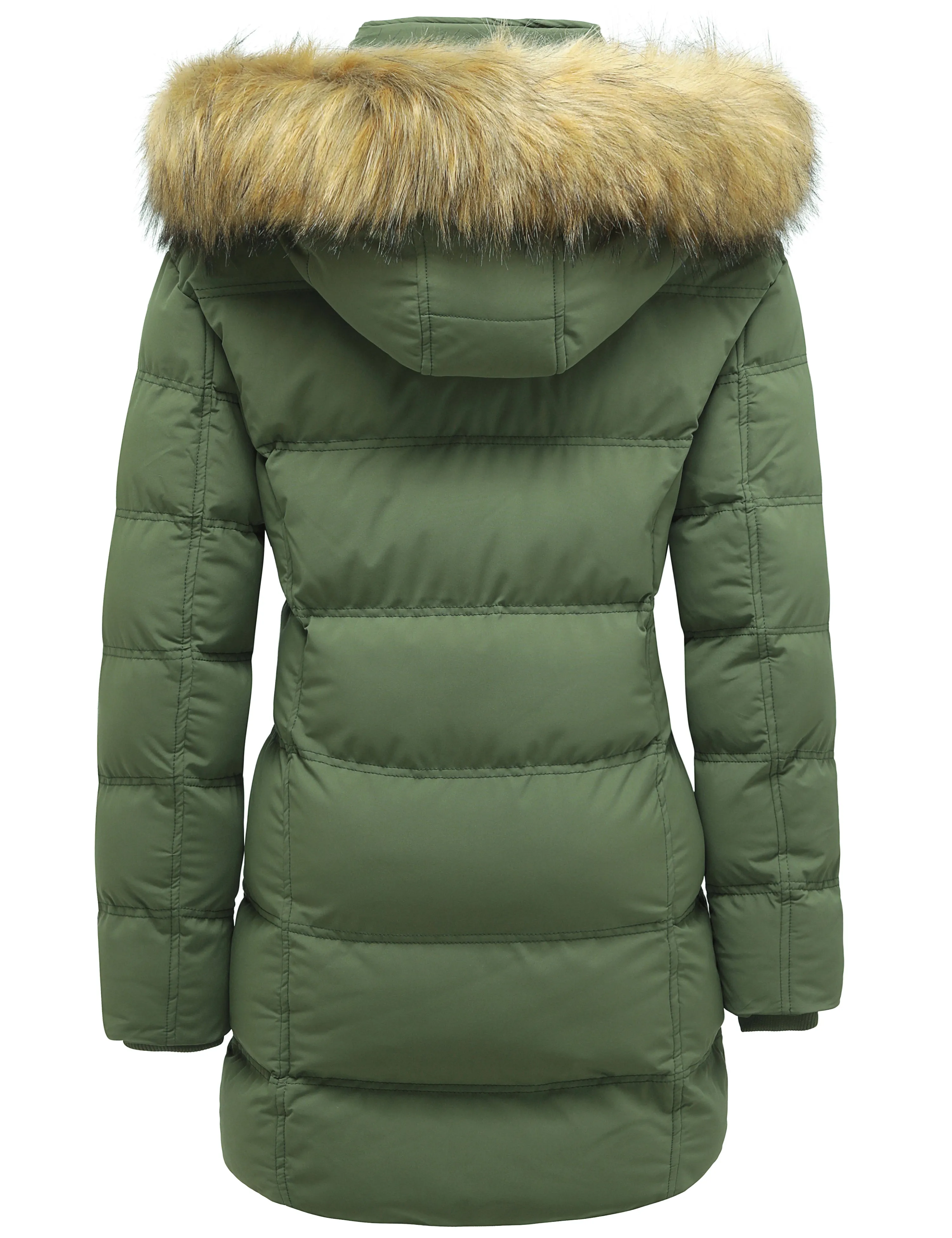 Women's Coat Winter Puffer Coat Warm Waterproof Coat Hooded Puffer Jacket