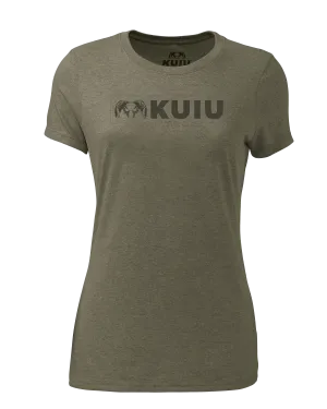 Women's Topo Block Logo T-Shirt | Military Green